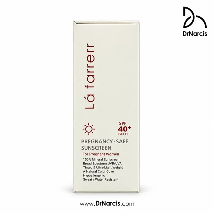  ضد آفتاب مینرال رنگی لافارر مخصوص بارداری SPF40+ وزن ۴۰ گرم