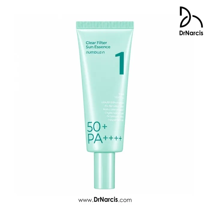 ضد آفتاب نامبوزین شماره ۱ +Clear Filter Sun Essence SPF50 حجم ۵۰ میلی‌لیتر