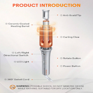 دستگاه کرلی مو شیگلم 25میل