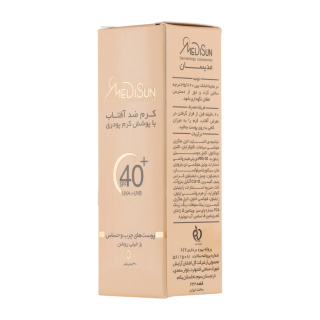 ضدآفتاب کرم پودری مدیسان SPF40  مدل Foundation Effect