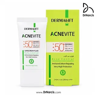  فلوئید ضد آفتاب آکنویت درمالیفت SPF50+ پوست چرب و جوش دار