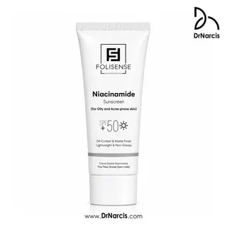 کرم ضد آفتاب نیاسینامید فولی سنس SPF50+