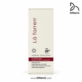  ضدآفتاب مینرال رنگی لافارر مناسب انواع پوست به ویژه پوست حساس +SPF40