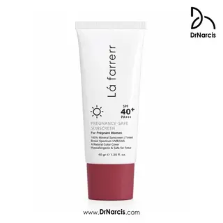  ضد آفتاب مینرال رنگی لافارر مخصوص بارداری SPF40+ وزن ۴۰ گرم