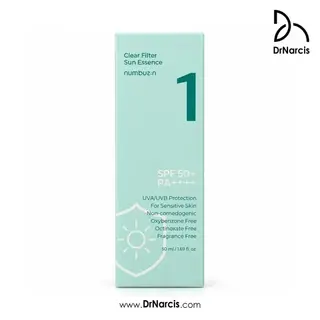 ضد آفتاب نامبوزین شماره ۱ +Clear Filter Sun Essence SPF50 حجم ۵۰ میلی‌لیتر