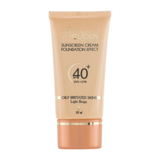 ضدآفتاب کرم پودری مدیسان SPF40  مدل Foundation Effect