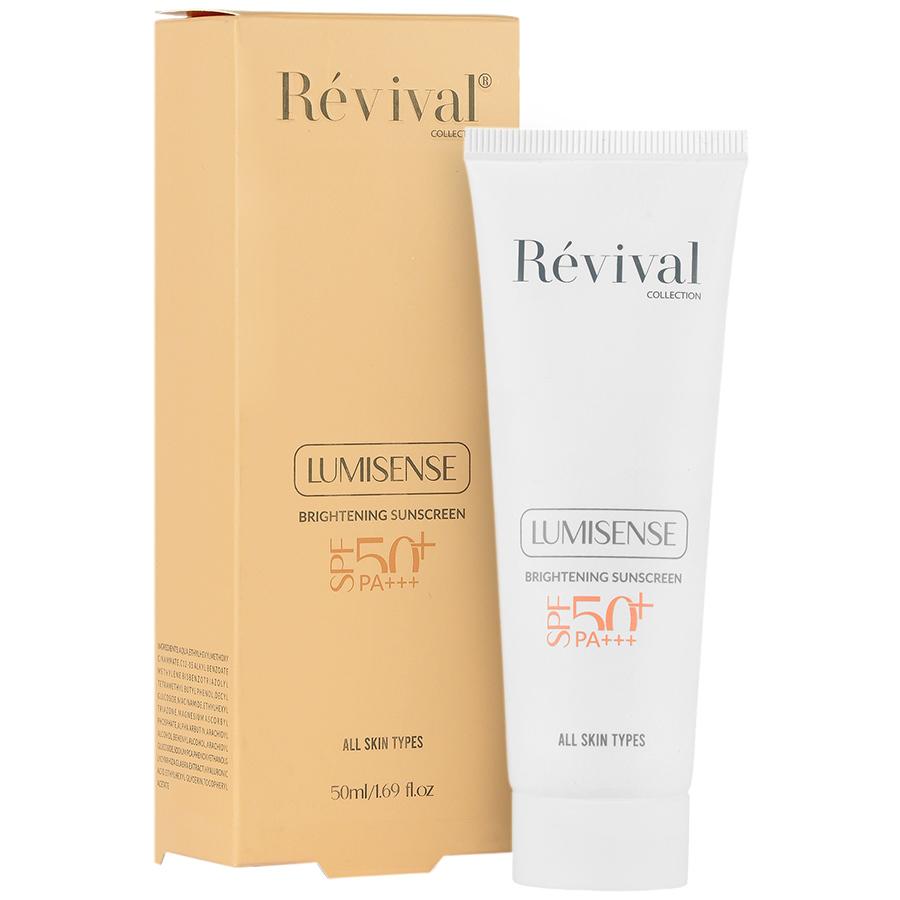 ضدآفتاب بی رنگ روشن کننده SPF50 رویوال