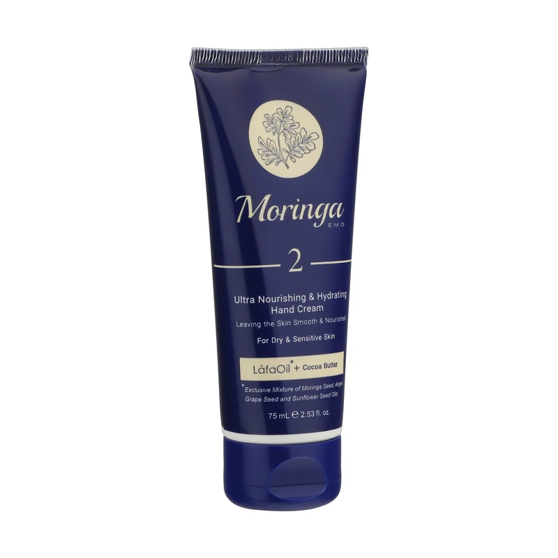 کرم دست آبرسان 2 مورینگا امو مناسب پوست خشک و حساس 75 میلی لیتر