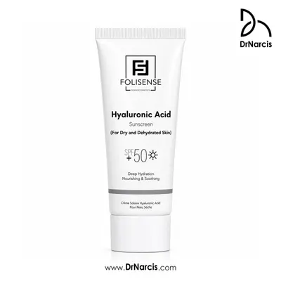کرم ضد آفتاب هیالورونیک اسید فولی سنس SPF50+