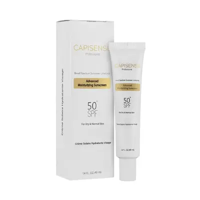 کرم ضدآفتاب آبرسان بی رنگ پوست خشک کپیسنس SPF50